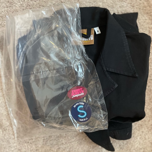 NWT Big Bud Press Short Sleeve Jumpsuit- Basic Black - Picture 4 of 4